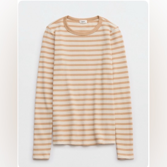 Women’s Aerie Long Sleeve Waffle TShirt - Size S - Picture 2 of 7